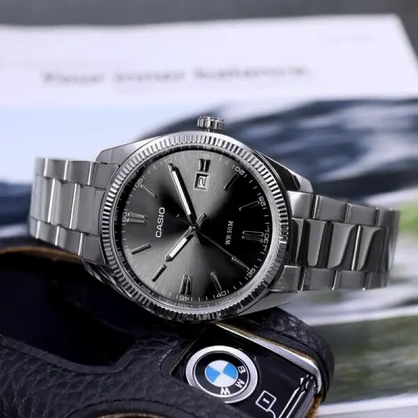 Casio Enticer Black Dial Timekeeping Men's Watch- MTP-1302D-1A1V